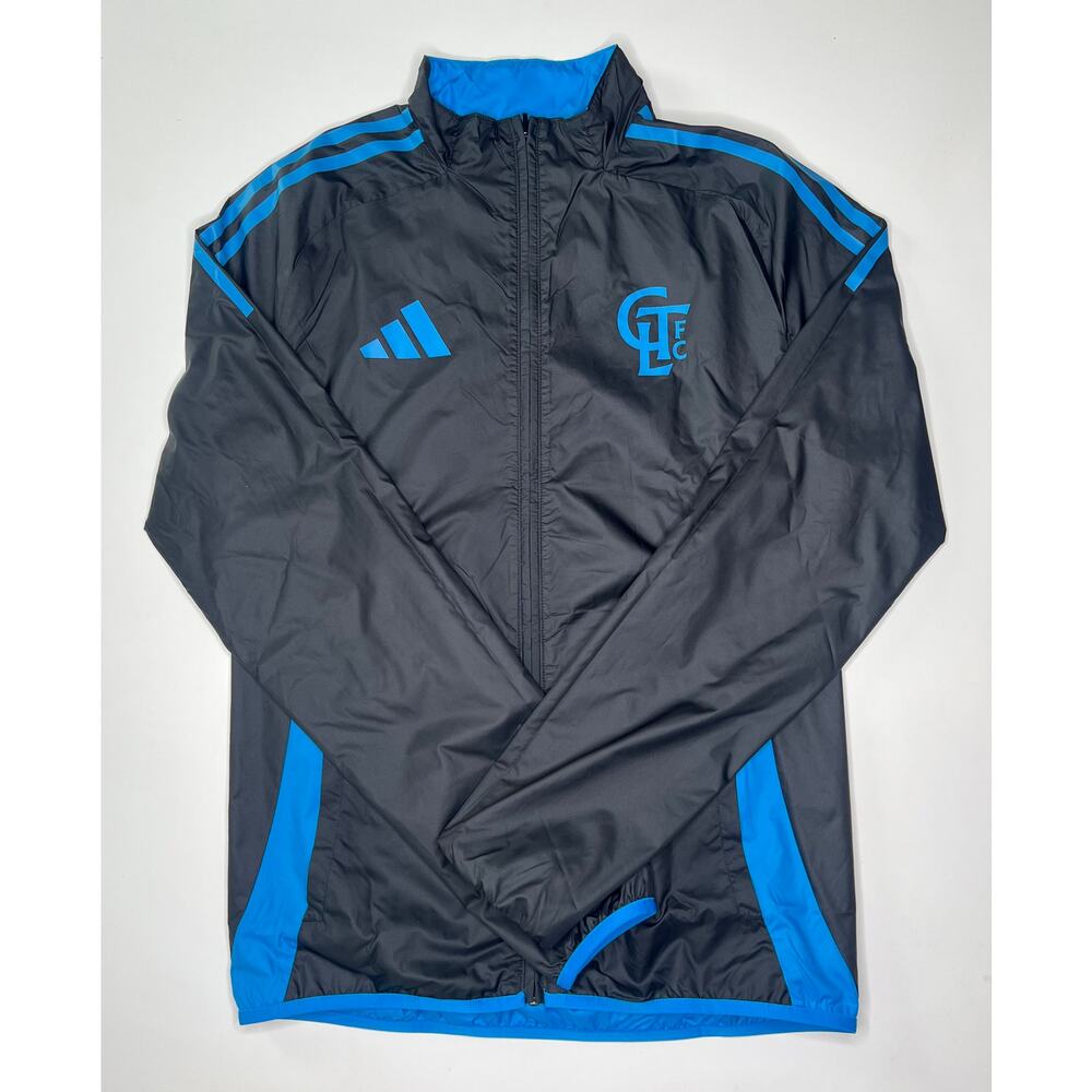 Adidas Charlotte FC Jacket Reversible Anthem Full Zip MLS Blue Size Small Men's - Picture 5 of 11